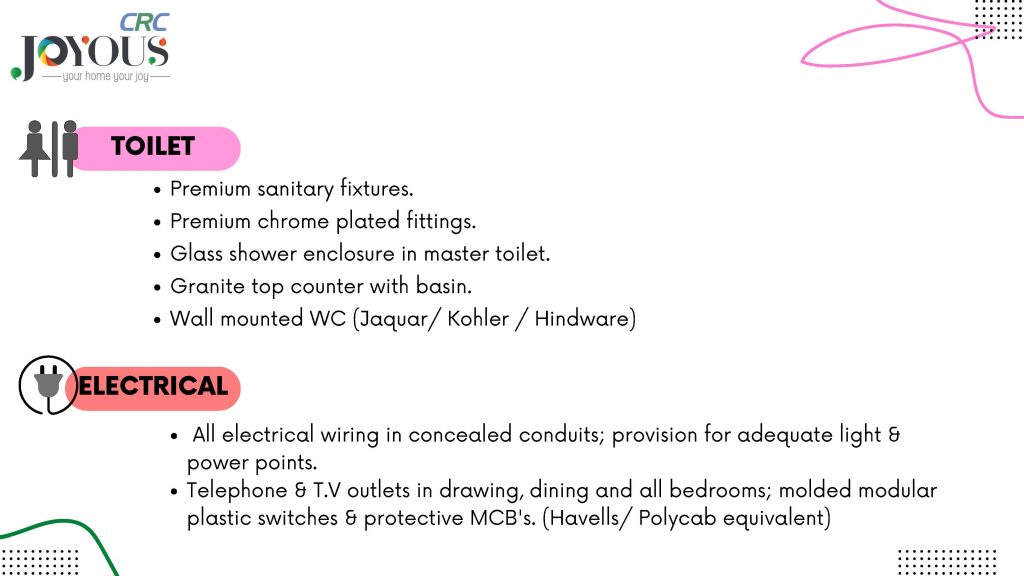 CRC Joyous Specifications